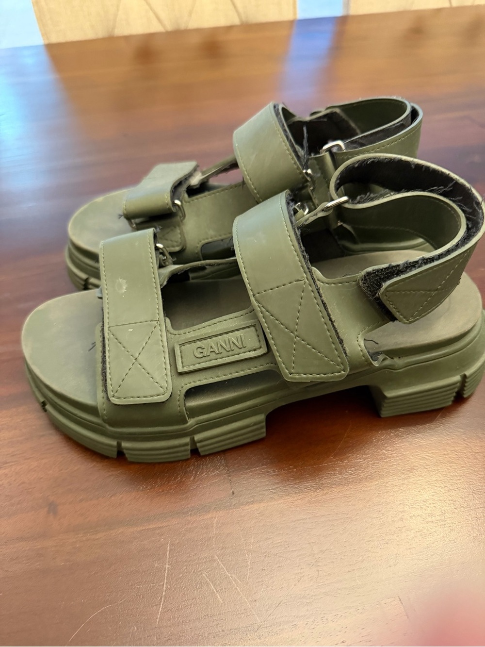 GANNI Recycled Rubber Sandals Kalamata - Picture 8 of 8